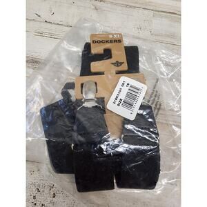 Dockers Suspenders Adjustable Clip-On Black Elastic One Sz S-XL New